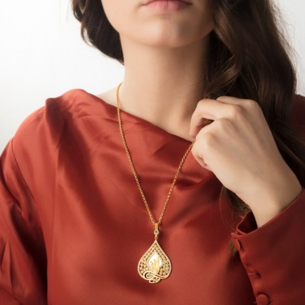 13.06 Gram Tuğra Kolye