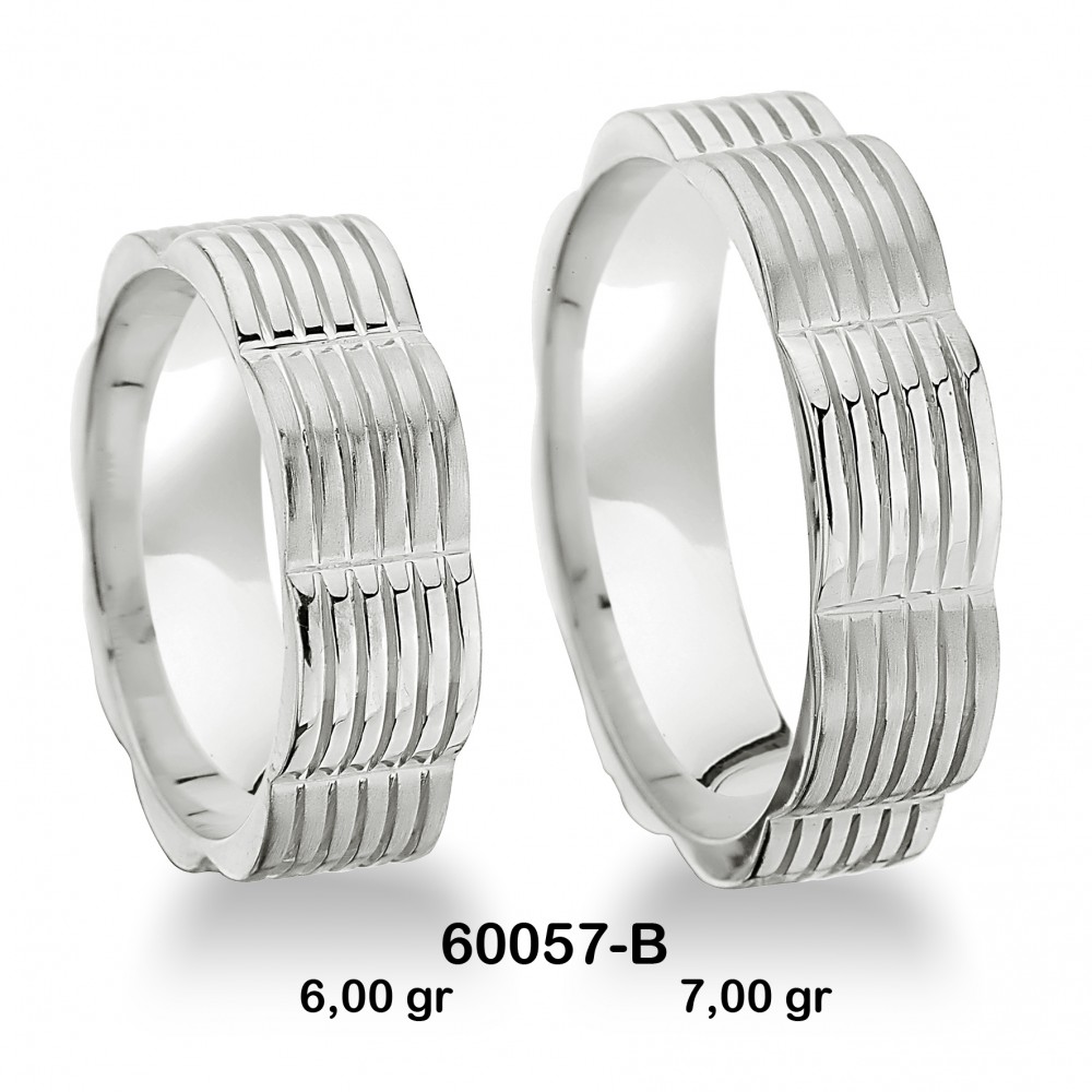 Beyaz Alyans Modeli-60057-B