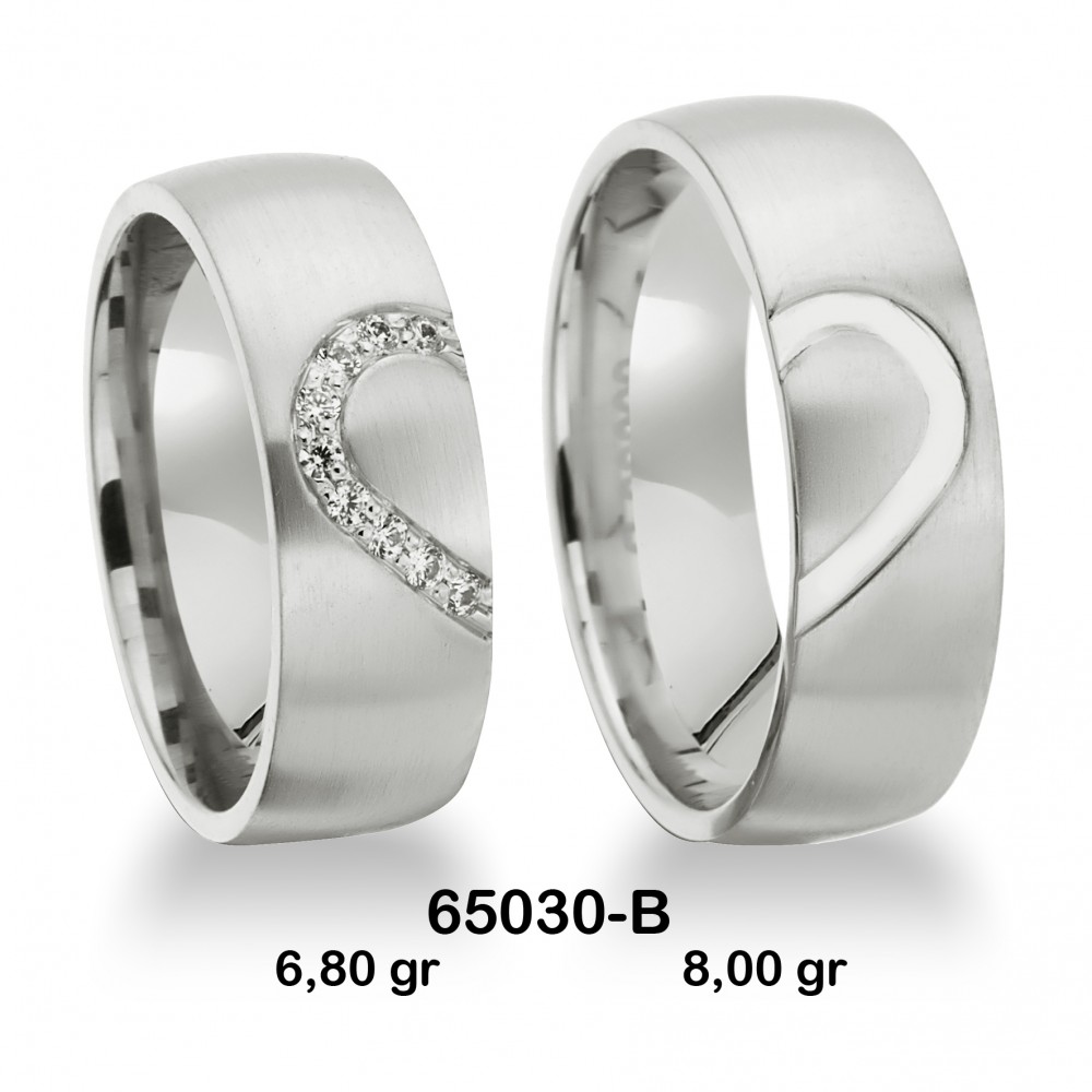 Beyaz Alyans Modeli-65030-B