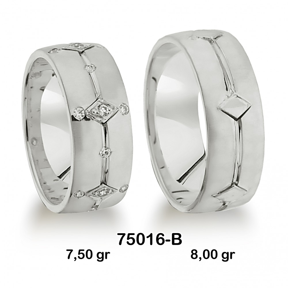 Beyaz Alyans Modeli-75016-B