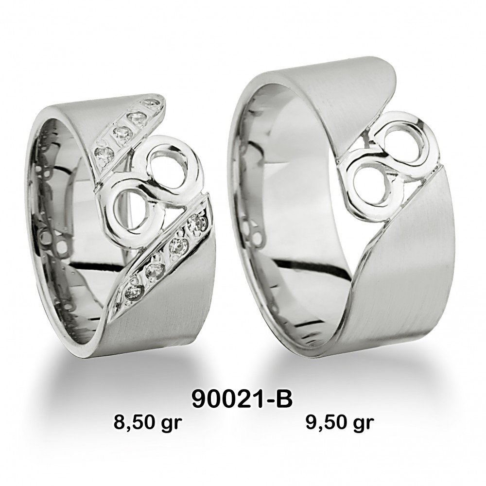 Beyaz Alyans Modeli-90021-B