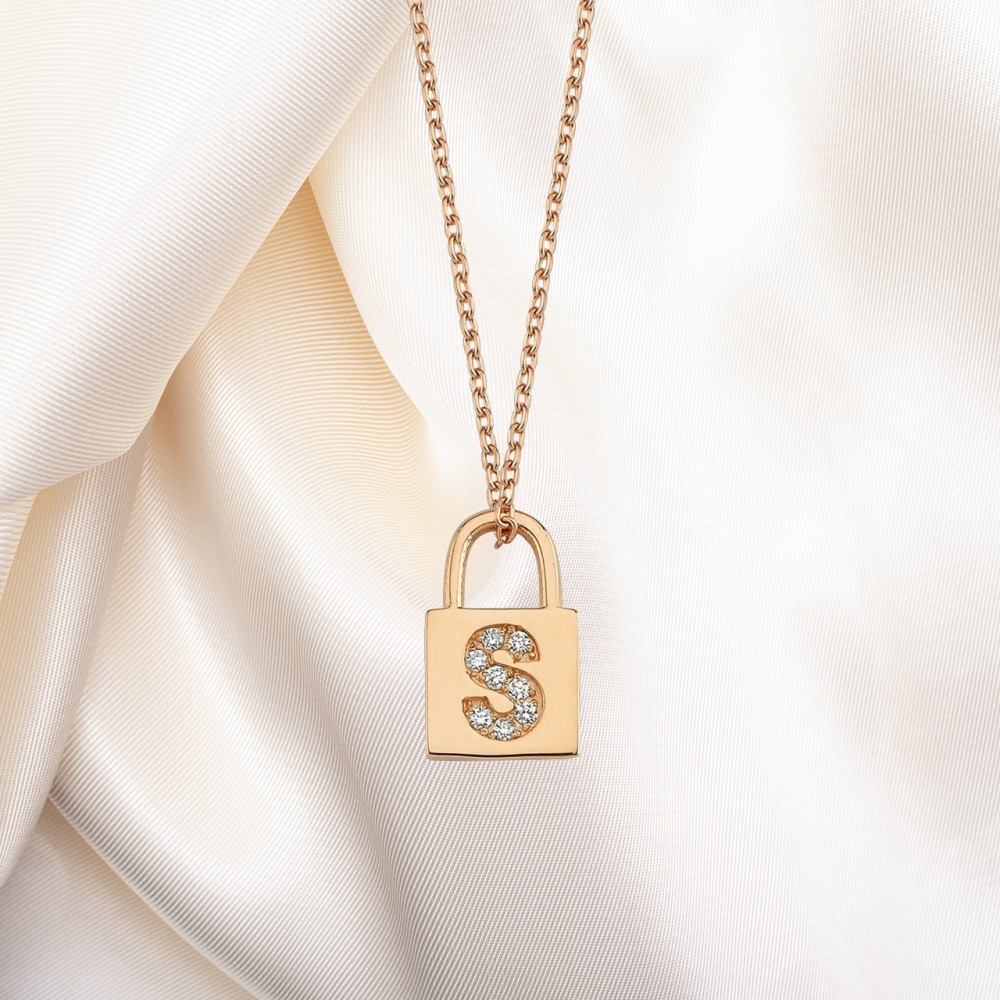 Pırlantalı (S) Harfli Kolye