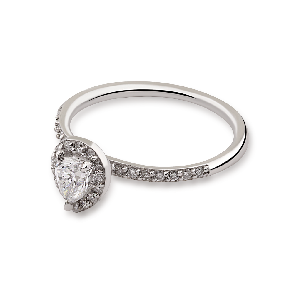 0,69 Karat Pırlanta Damla Fantezi Yüzük