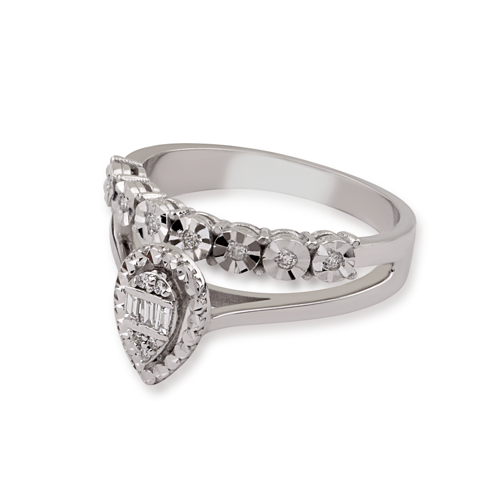 0,14 Karat Pırlanta Efektli Fantezi Yüzük