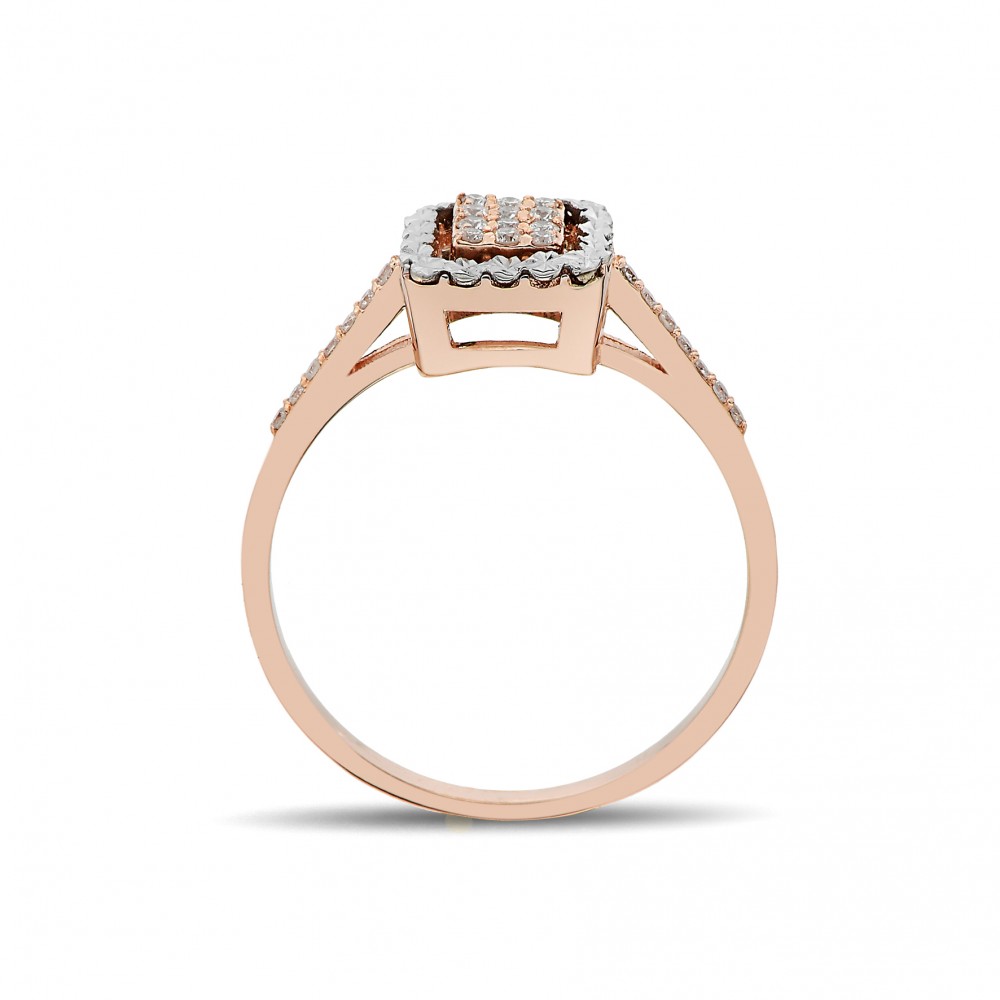 0,13 Karat Pırlanta Efektlİ Yüzük