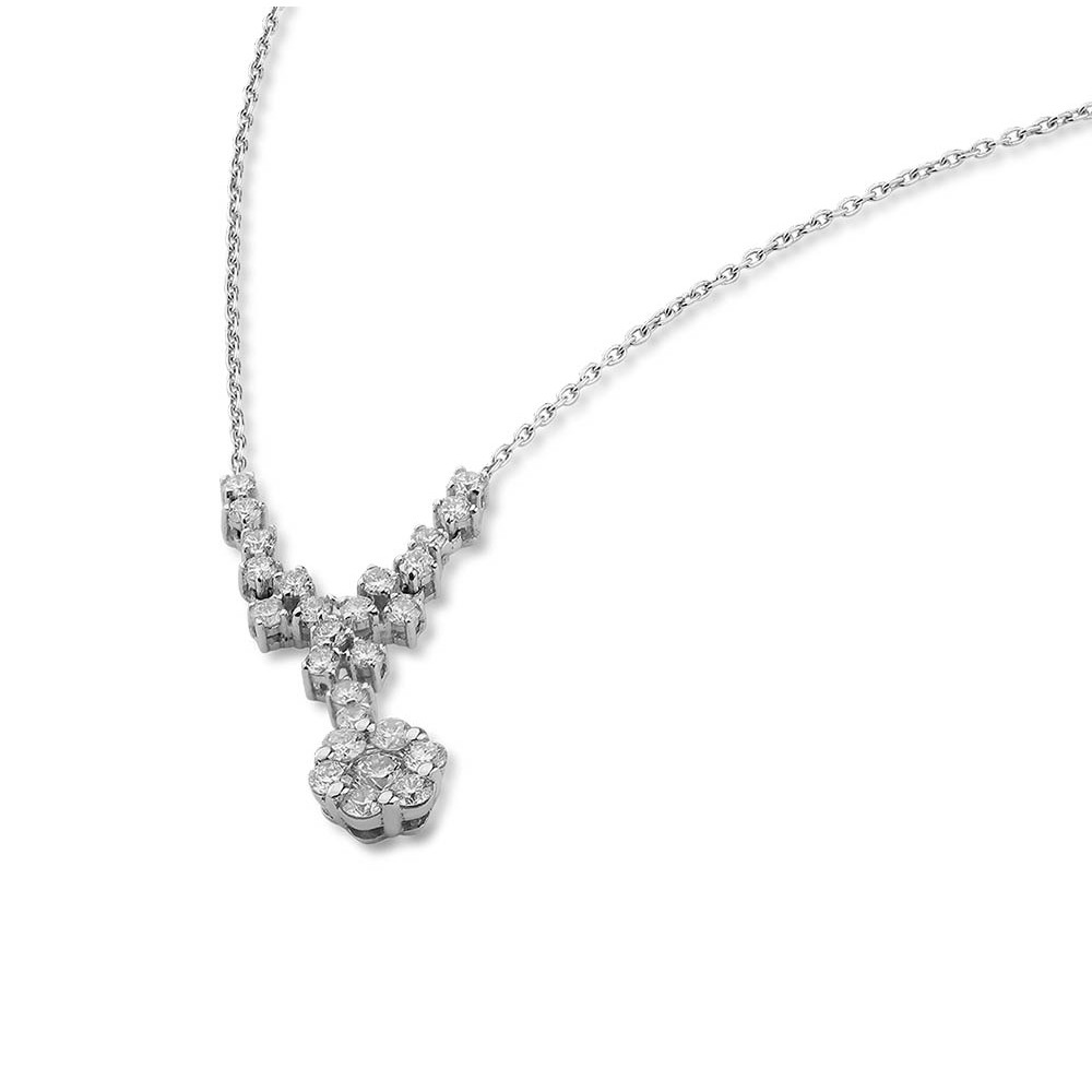 0,86 Karat Reina Tasarımlı Pırlantalı Kolye 